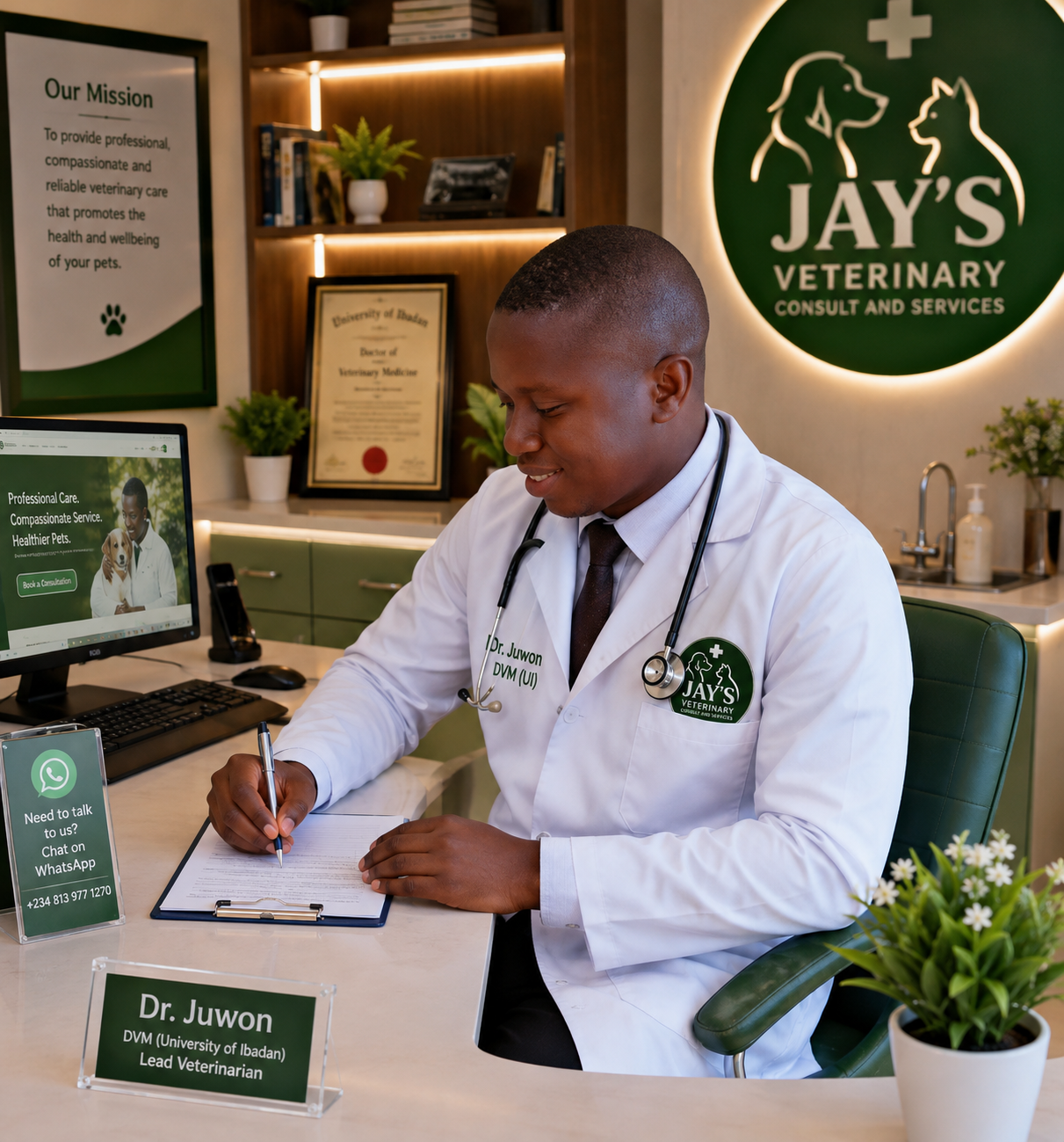 Dr. Juwon — Lead Veterinarian